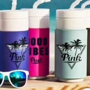 Pink Retro Water Bottle